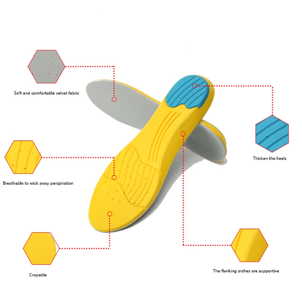 Đế lót giày thể thao chạy bộ leo núi bằng cao su non thấm hút sốc cho nam và nữ