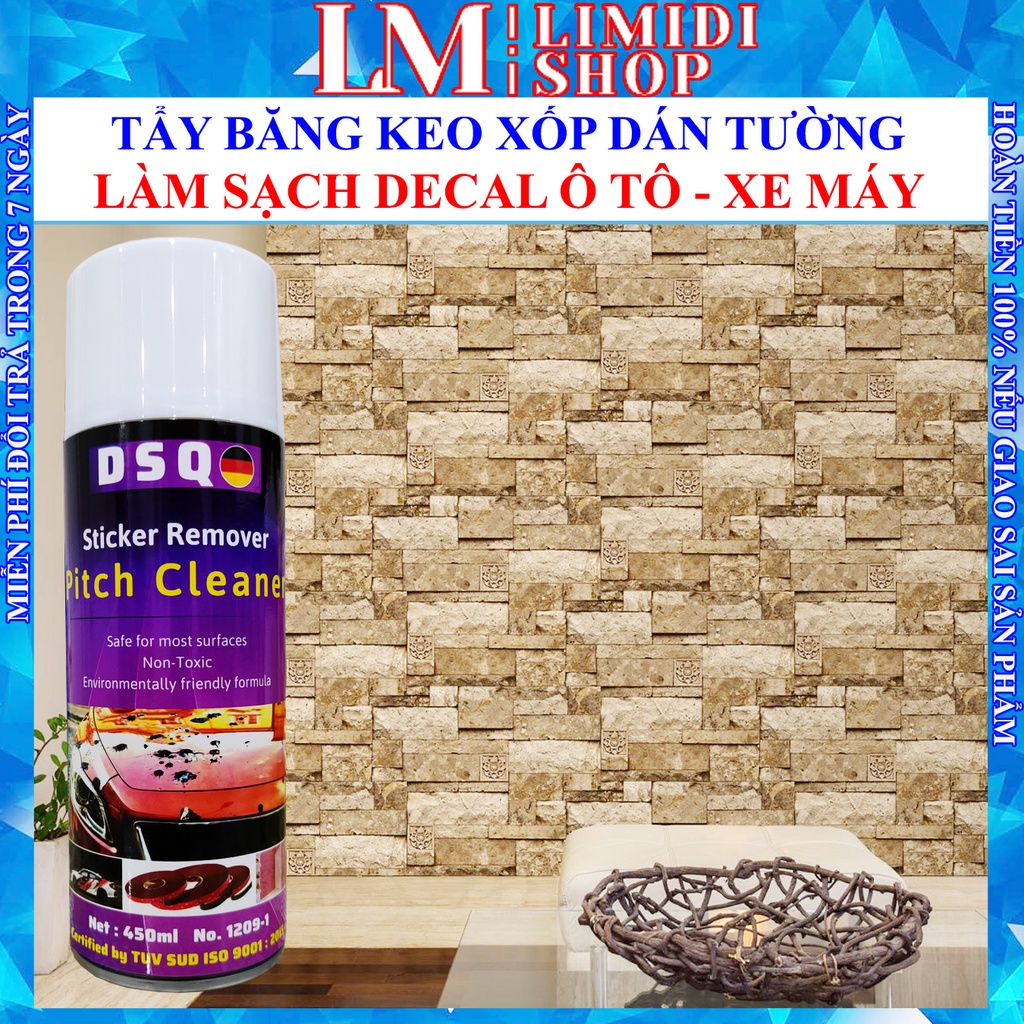 Tẩy Băng Dính - Tẩy Băng Keo Xốp Dán Tường - Keo, Băng Dính, Kẹo Cao Su, Vết Ố Phân Chim, Mực Bi - DSQ