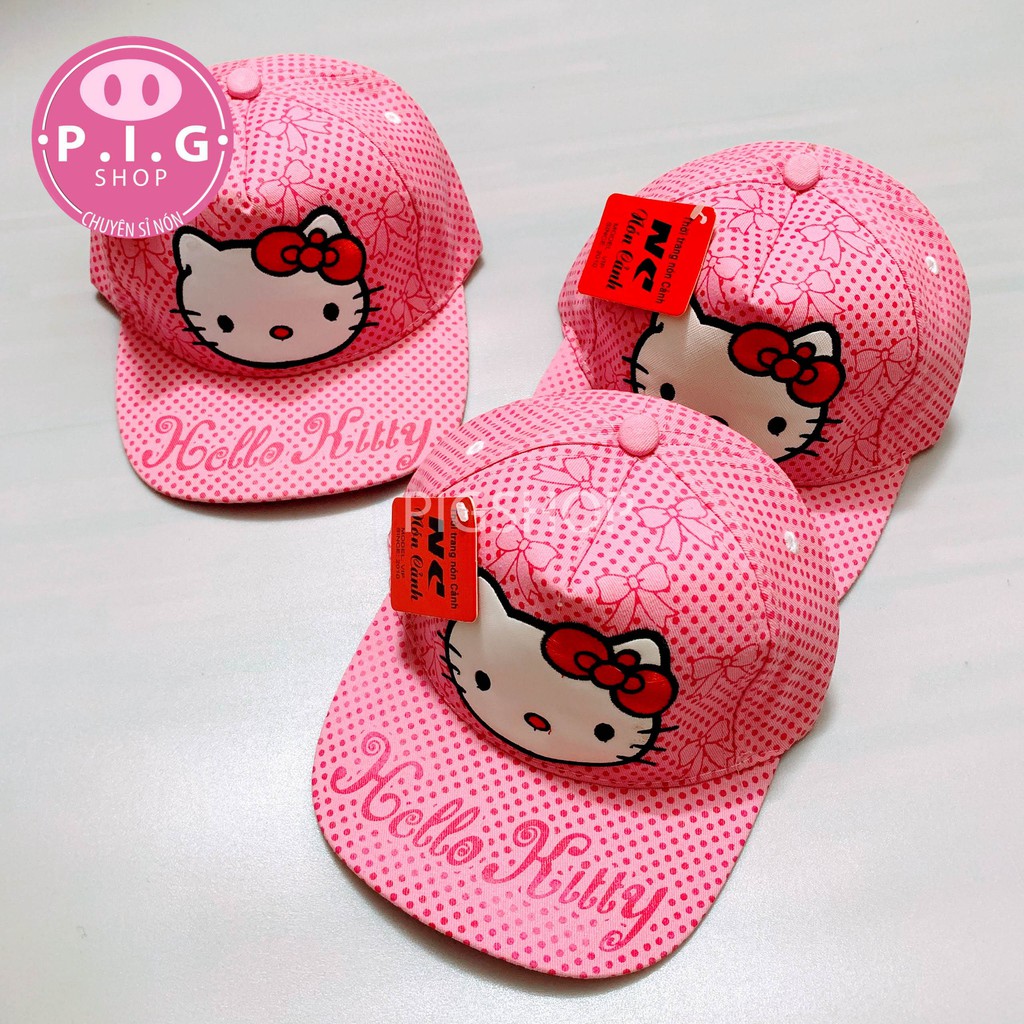 Nón hiphop snapback HELLO KITTY cho bé gái 2-6 tuổI