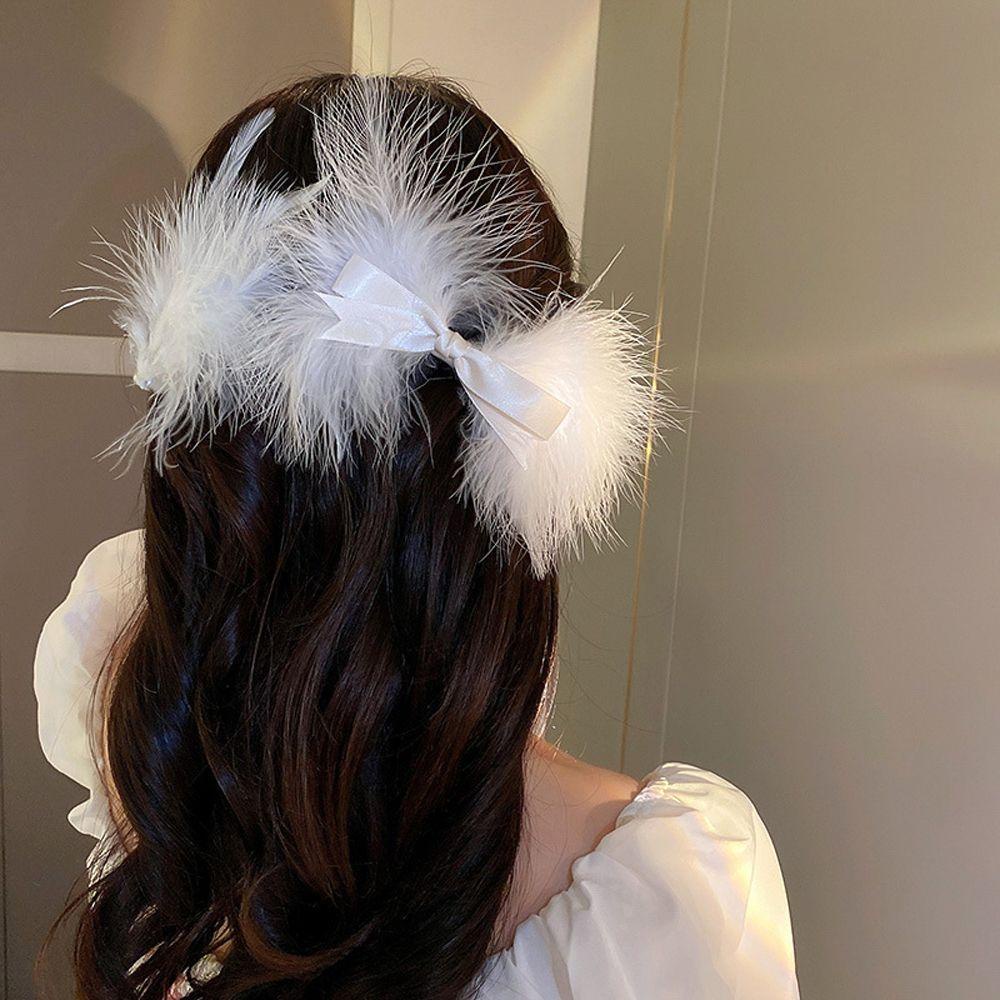 Epoch Kẹp Tóc Đuôi Ngựa Hình Lông Vũ Thanh Lịch Dành Cho Nữ