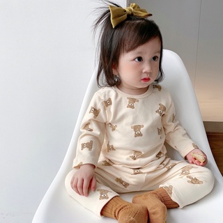 Bộ nỉ dài day thu đông cho bé gái từ 6-18kg