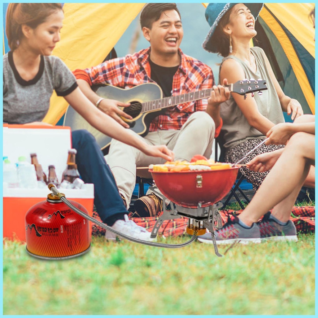 Bếp Ga Mini Chống Gió Có Thể Gấp Gọn Tiện Dụng Mang Theo Du Lịch Cắm Trại