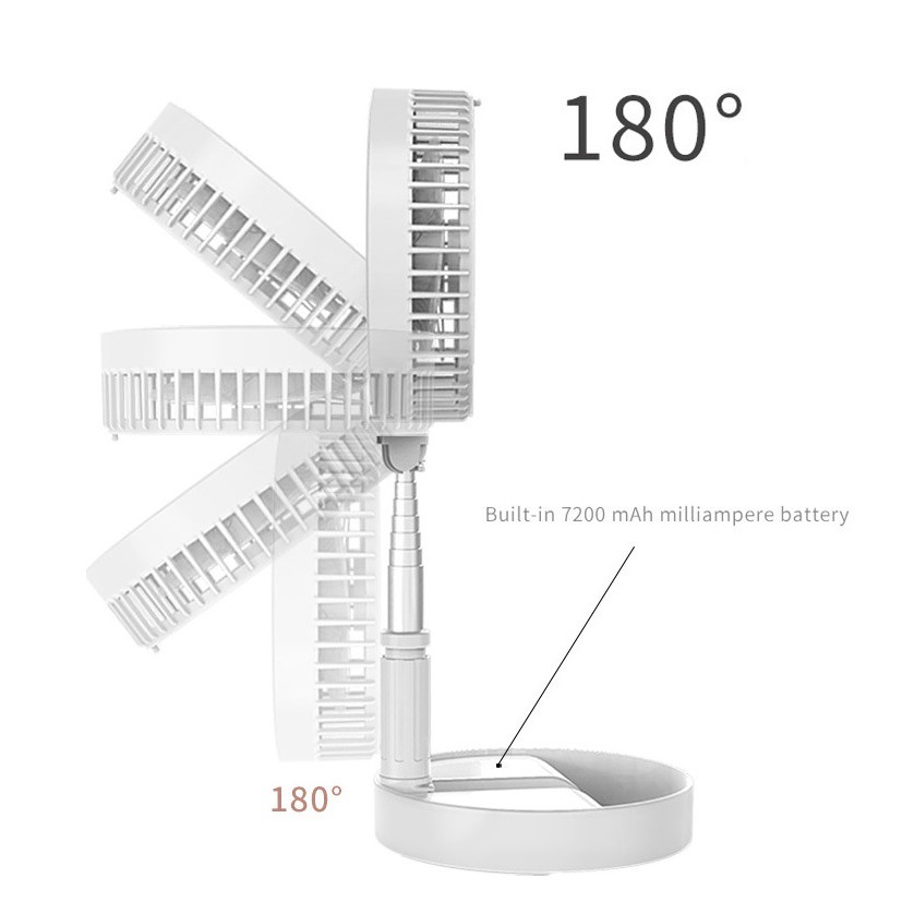 [HÀNG CAO CẤP] Quạt cây pin sạc siêu mát siêu gọn tiện dụng phù hợp cho cá nhân và du lịch