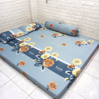 BỘ DRAP THUN HÀN QUỐC 4 MÓN [ 1 DRAP TRẢI GIƯỜNG, 2 VỎ GỐI NẰM, 1 VỎ GỐI ÔM ].