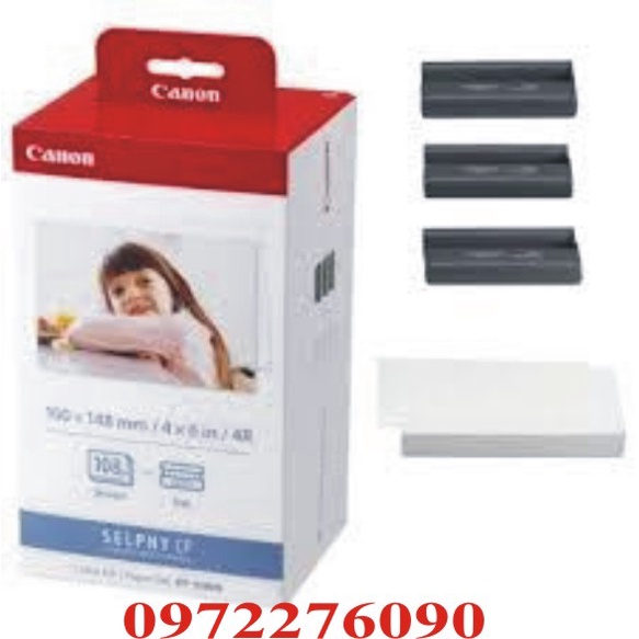 Combo máy in Canon Shelphy Cp1300 và 1 hộp giấy in ảnh Canon kp108
