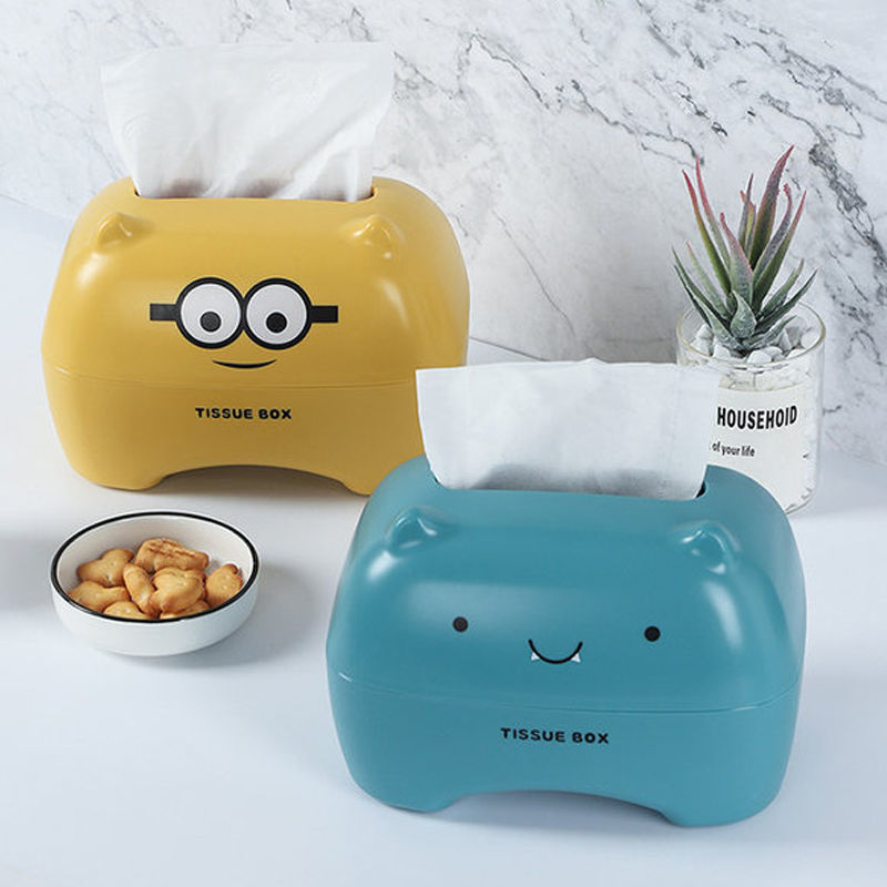 Hộp đựng khăn giấy họa tiết hoạt hình sáng tạo trang trí nhà cửa 2022