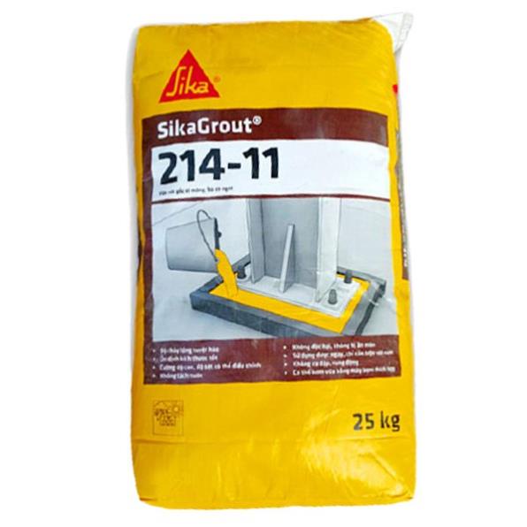 Sikagrout 214-11 -Vữa rót gốc xi măng, bù co ngót, trộn sẵn