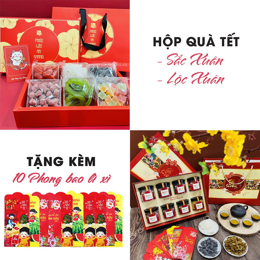 HỘP QUÀ MỨT TẾT 6 MÓN - 8 MÓN