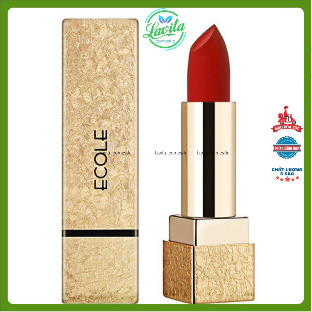 Son thỏi Ecole Delight Lipstick ( Vỏ vàng)