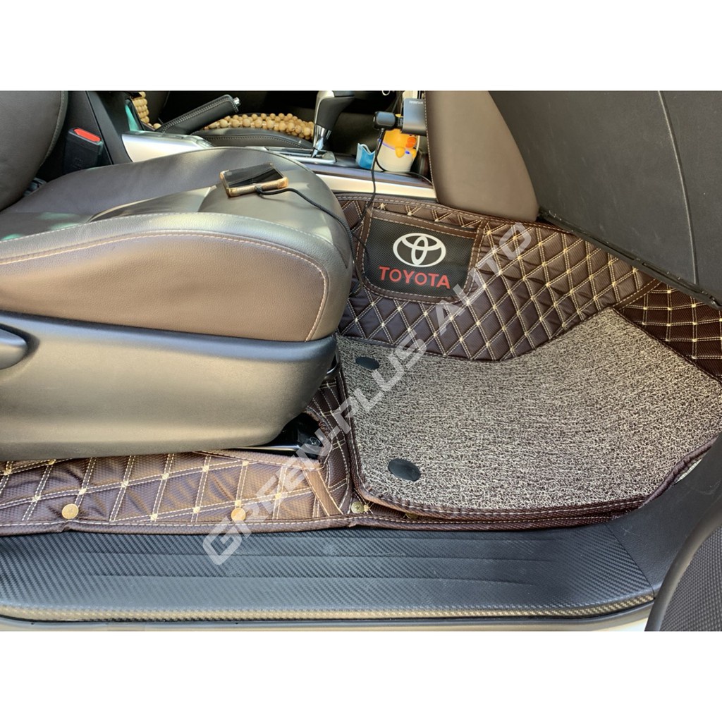 Thảm lót sàn ô tô 6D Toyota Fortuner  chống nước, không mùi, phủ kín 90% sàn xe