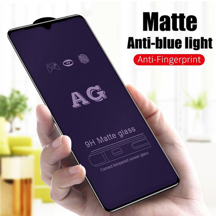 AG Matte Kính Cường Lực Full Màn Chống Vân Tay Mồ Hôi compatible for iPhone 15 14 13 12 11 Xs Pro Max Mini Xr X 8 7 6s 6 Plus SE 2020 Anti Fingerprint blue Screen Protective Full Cover Film
