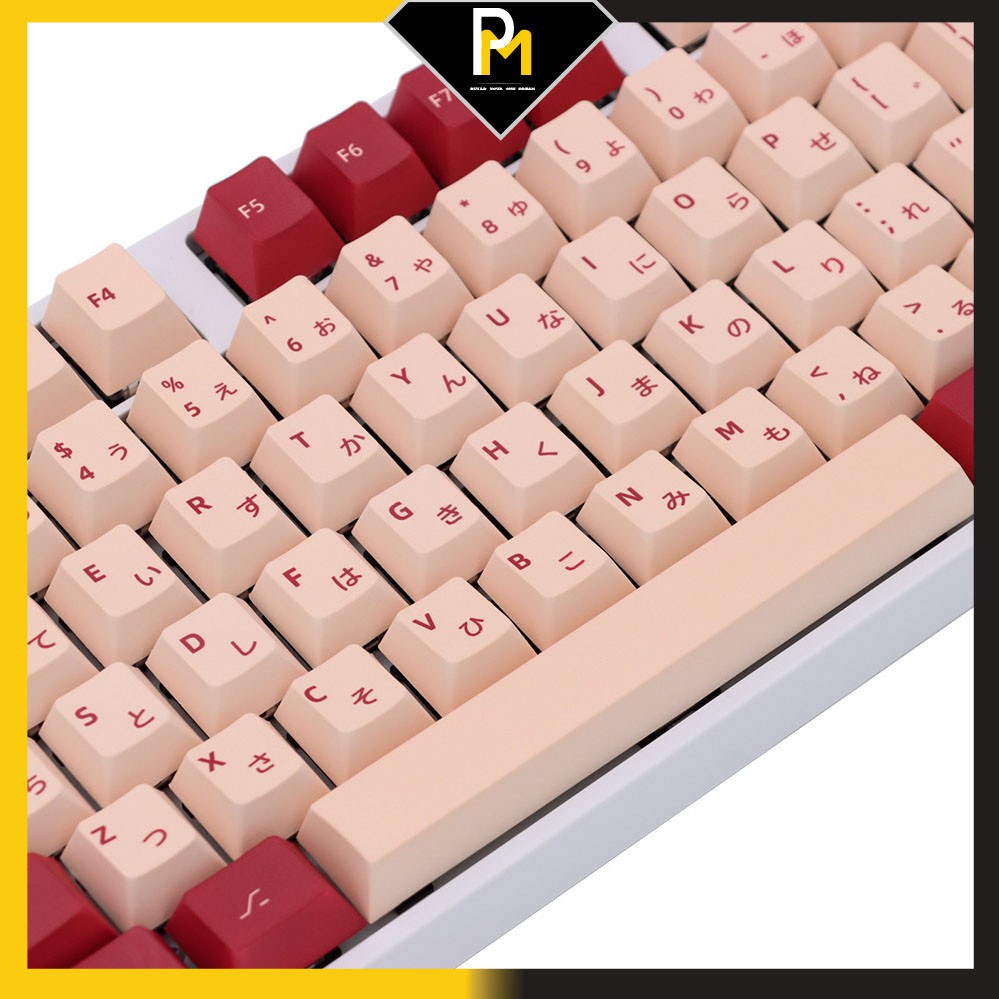 Keycap PBT Daling Song Ngữ in 5 mặt sublimation cao cấp 129 phím của PCmaster