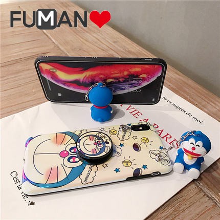 Ốp Lưng In Hình Doraemon Có Dây Đeo Xinh Xắn Cho Oppo A92S A9 A5 A31 A83 A1 A59 A57 A39