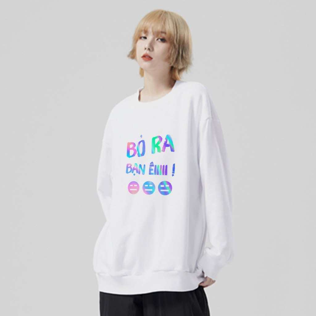 Áo Sweater Bỏ Ra Bạn Êiii Phản Quang Unisex Freesize Dưới 75 Kg AS12 | BigBuy360 - bigbuy360.vn