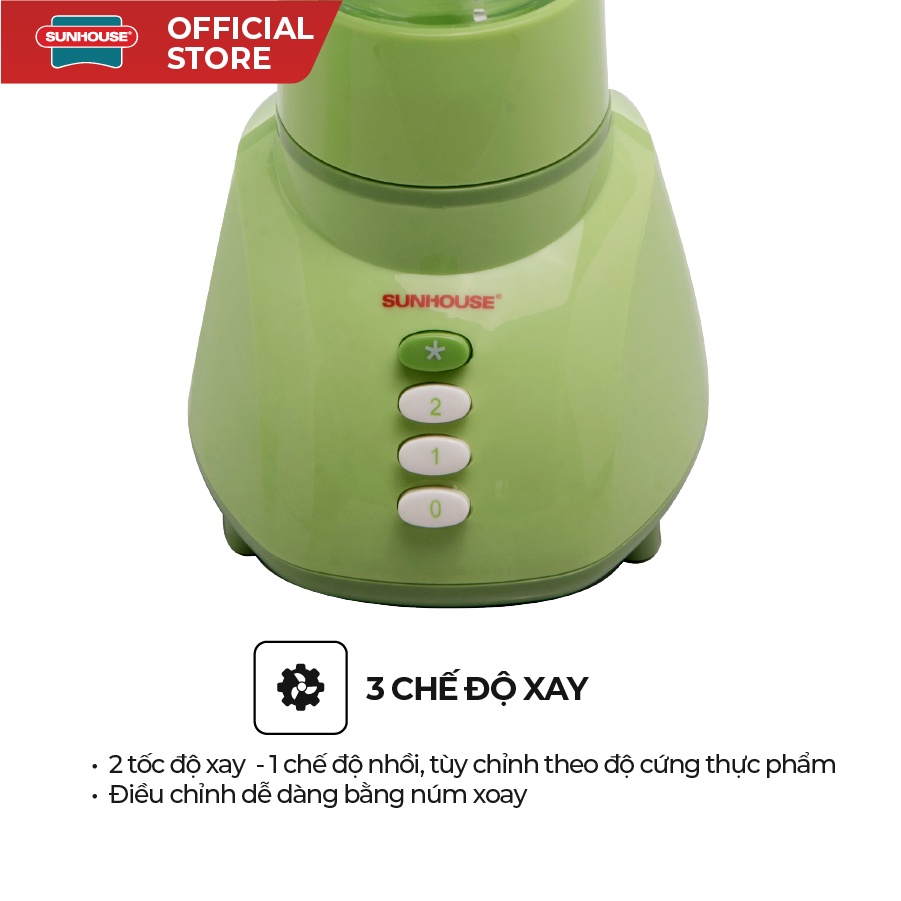 [Mã ELHA22 giảm 5% đơn 300K] Máy xay sinh tố Sunhouse SHD5112 xanh