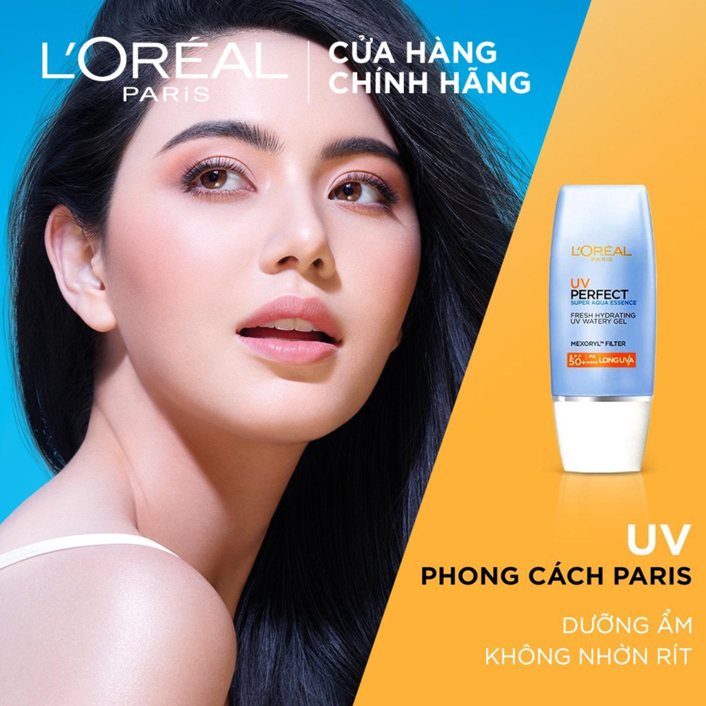 Kem Chống Nắng Loreal Paris UV Perfect Aqua Essence SPF50+ PA++++ 30ml (xám xanh)