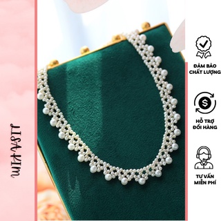 Vòng cổ choker phối kiểu size 3-4 li + 6-7 li