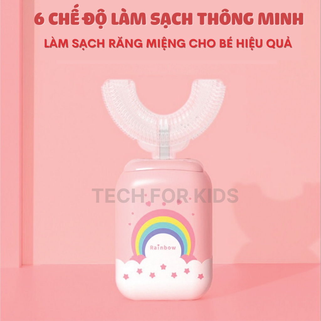 Bàn chải điện cho bé Unicorn cao cấp giúp bé vệ sinh răng miệng, loại bỏ mảng bám trên răng hiệu quả Momby Shop