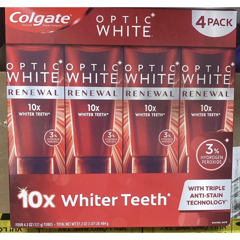 Kem đánh răng colgate optic white 121g/ tuýp và 93g Nhập Mỹ