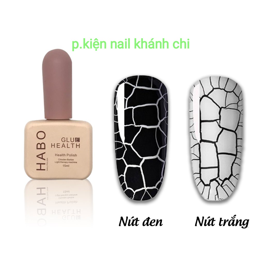 Sơn gel nứt đen trắng Hab0