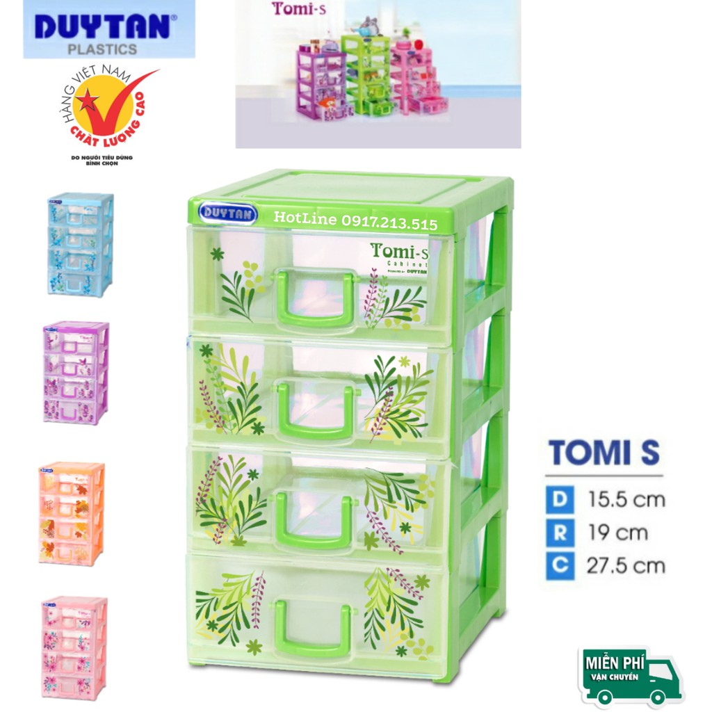 Tủ nhựa duy tân TOMI-S 4 NGĂN