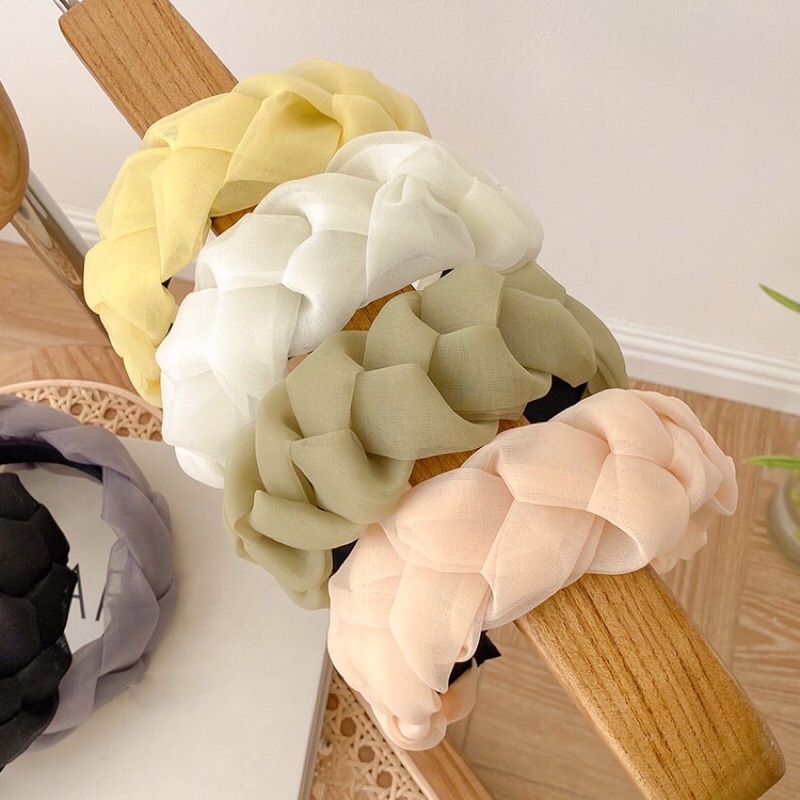 bờm tóc vải lưới phong cách Hàn Quốc. mẫu mã đa dạng nhiều màu sắc