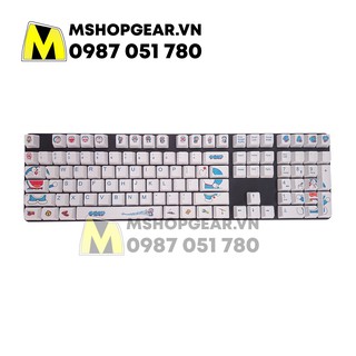 Bộ keycap Doraemon thick pbt oem profile dye-sub 108 keys