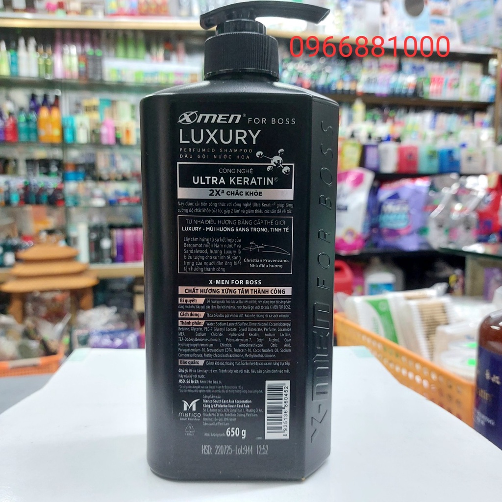Xmen For Boss Dầu Gội Luxury 650g Hương Nước Hoa