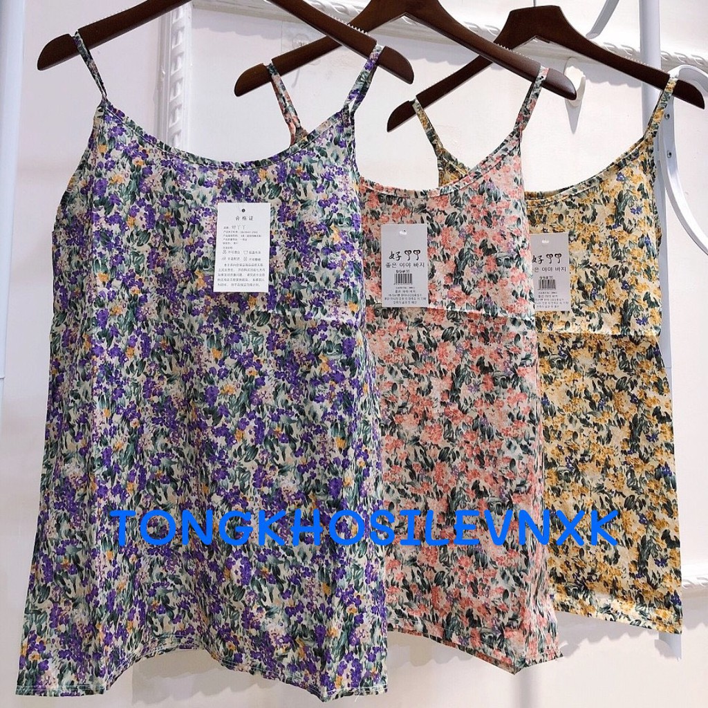 [Mã FAMAYWA giảm 10K đơn 50K] ÁO 2 DÂY HOA NHÍ CHẤT THÔ MÁT 🦋 Áo Hai Dây Nữ Hoa 3 Màu 🦋 | BigBuy360 - bigbuy360.vn