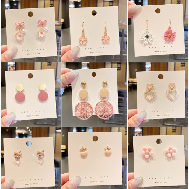 Bông tai, khuyên tai nữ cá tính hoa tai sang chảnh kim loại cao cấp thời trang Hàn Quốc BT35 - VHT SHOP