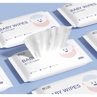 Khăn giấy giấy ướt mini Baby Wipes túi 10 tờ