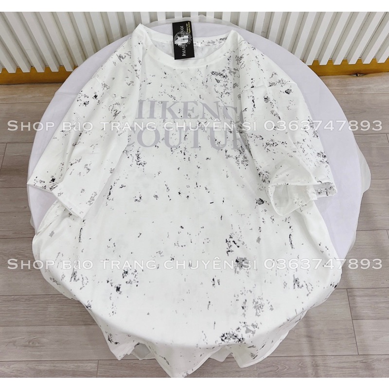 Áo Phông Loang Tay Lỡ MIKEN Siêu Hot Form Rộng Unisex Nam Nữ Freesize Kiểu Dáng Trẻ Trung Cá Tính Năng Động