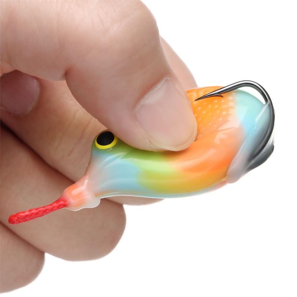 Mồi Câu Cá Giả Bằng Silicon Mềm Kèm Móc Câu Tiện Dụng