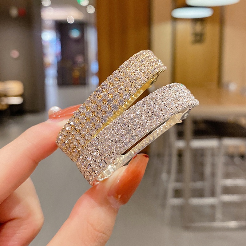 Kẹp tóc đính đá kiểu dáng thời trang cho nữ