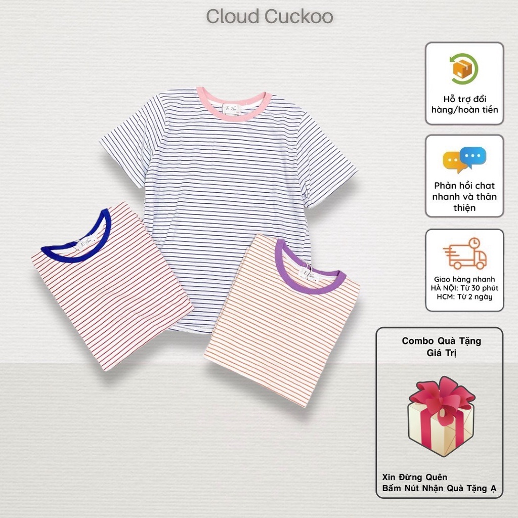 Áo Thun Kẻ Cao Cấp Phong Cách Thời Trang - Mã Số: E1029