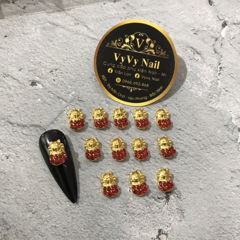 Charm Tết trang trí móng tay