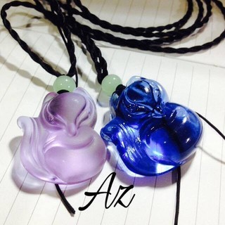 đá hồ ly dáng ù  cute : 200k / mặt đá (tặng kèm dây đeo như hình )