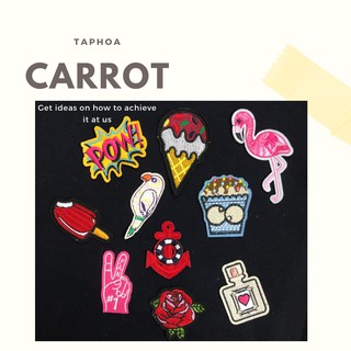 Mua lẻ 5k, Combo 10 miếng 39k- Sticker Logo Ủi Quần Áo Huy Hiệu