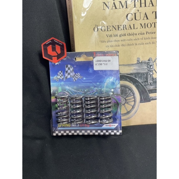 Lò xo đầu HL Racing thép nhật cho Ex150, có thể gắn cho Ex135 xài lông đền chân dày