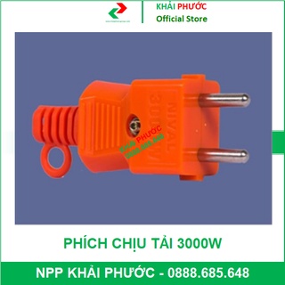 PHÍCH CHUI CHUÔI CẮM ĐIỆN ĐỰC DƯƠNG CÔNG NGHIỆP CHỊU TẢI 3000W MÀU CAM GIÁ RẺ - KHẢI PHƯỚC