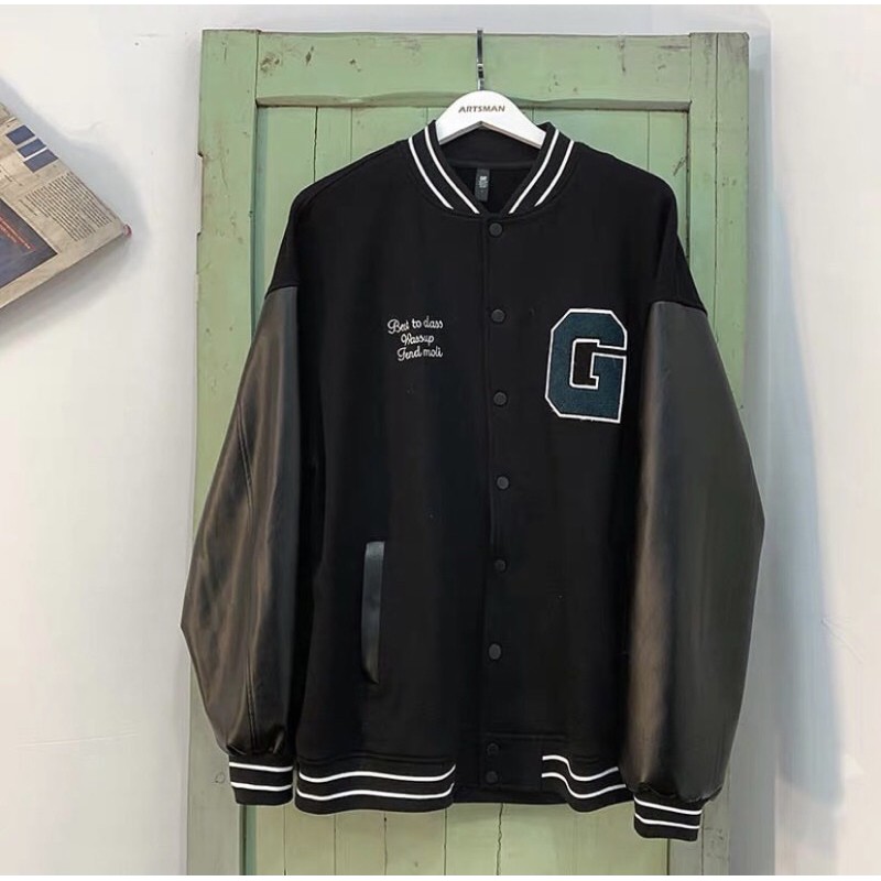 G Varsity Jacket -  Áo khoác varsity unisex hot trend