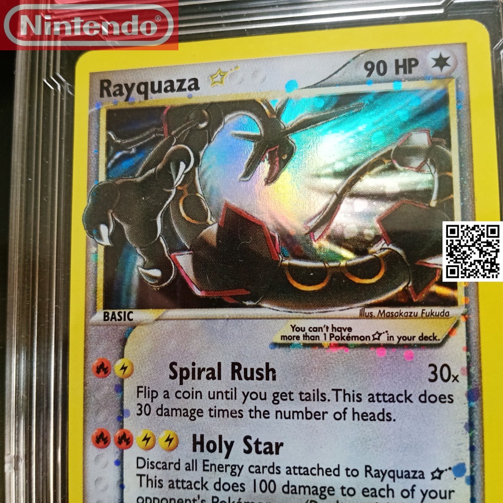 Thẻ Pokemon nitendo 2005 Rayquaza 4 132 rồng hắc ám truyền thuyết 1459 d7