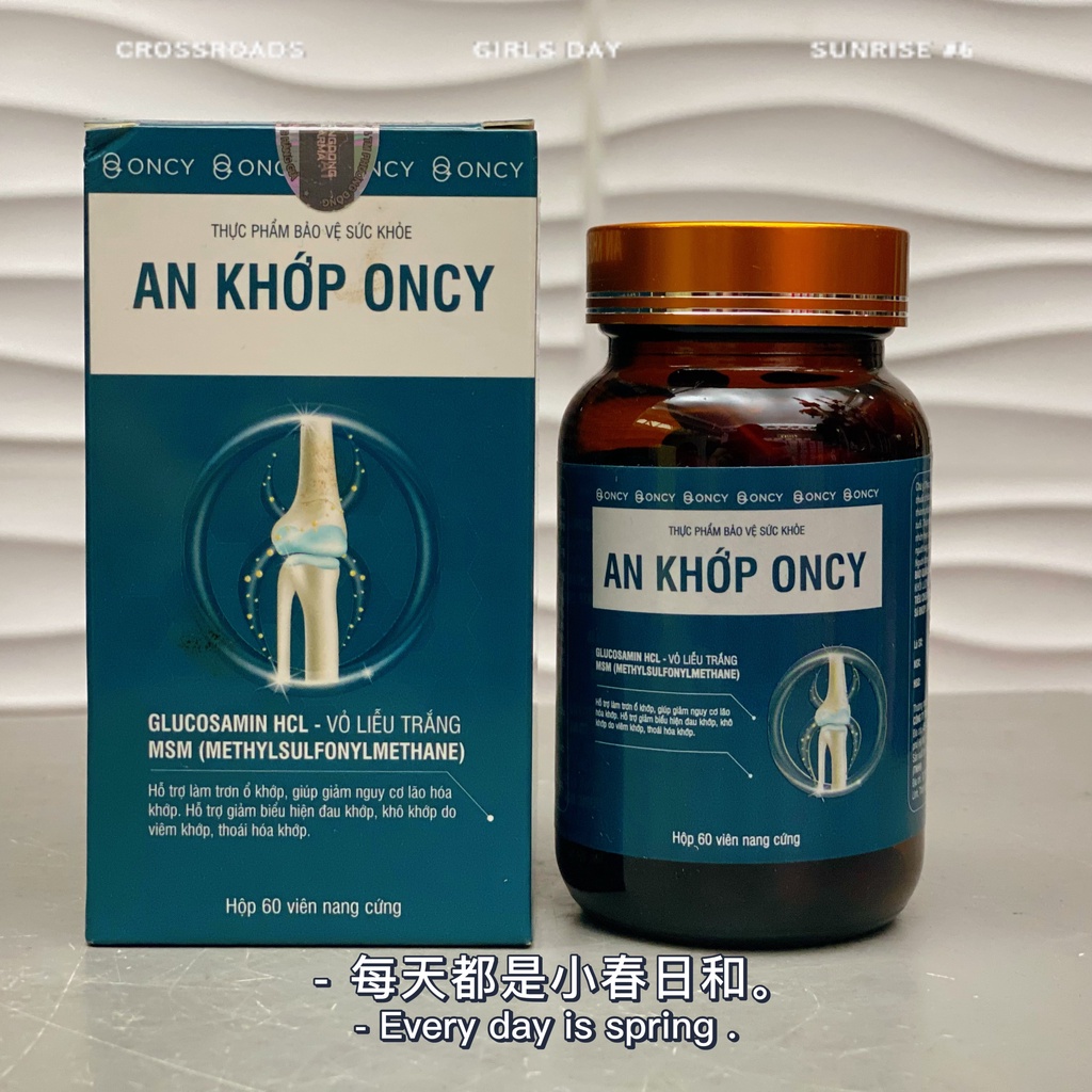 An Khớp Oncy - Giảm Đau,Phục Hồi Xương Khớp Combo 2 Hộp - Mua 1 Tặng 1