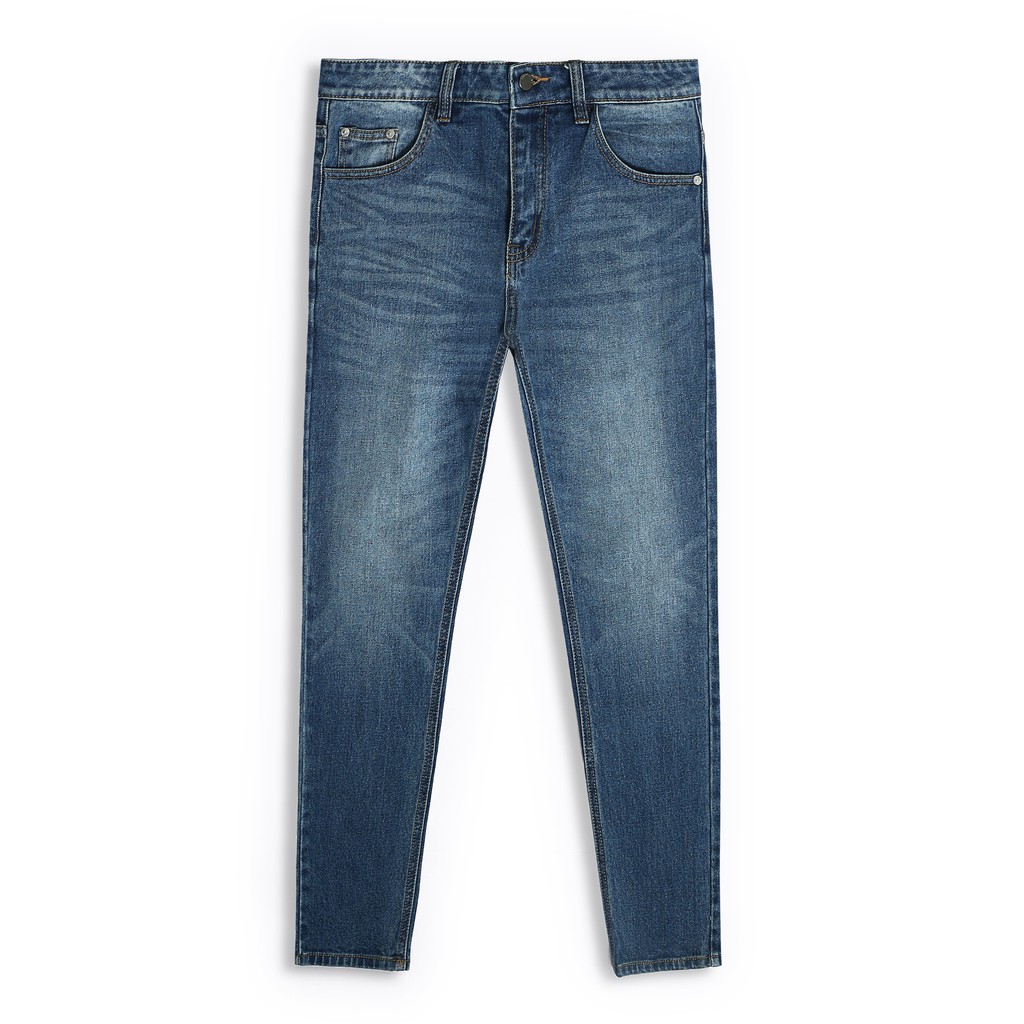 Quần Jeans Trơn CEFFYLO Cao Cấp Dáng Trơn Form Slimfit Asia Ôm Vừa Cơ Thể | BigBuy360 - bigbuy360.vn