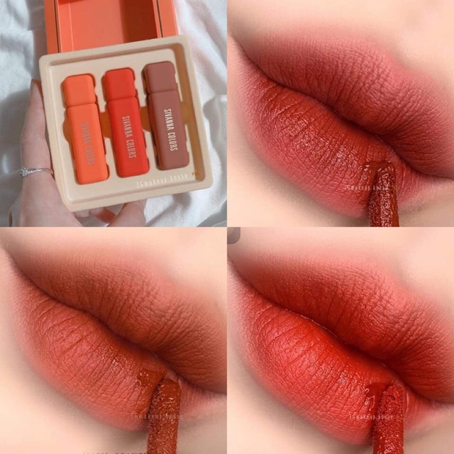 Set Son Kem Sivanna 3 cây Nội Địa Thái Lan Tone Cam  ᴘʜᴀɴᴅɪᴇᴍᴍʏ997 Ⓡ