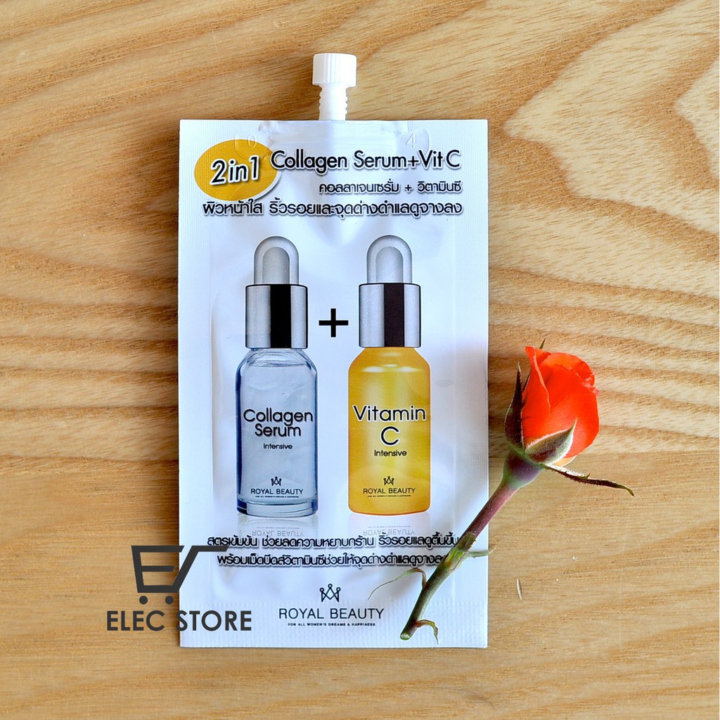 Bộ 3 túi Collagen Serum Vit C 8g Thái Lan