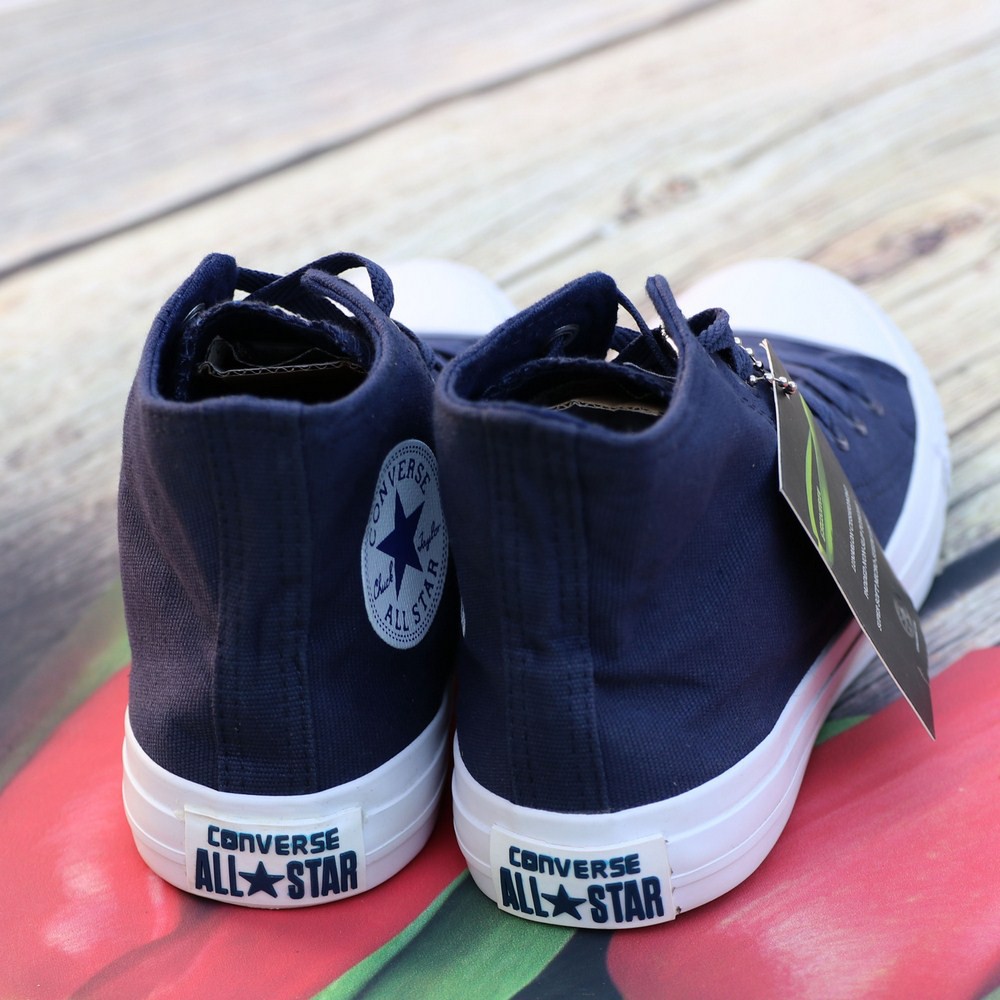 Giày Sneaker Chuck 2 Xanh Navy Nam Cổ Cao ZRS | BigBuy360 - bigbuy360.vn