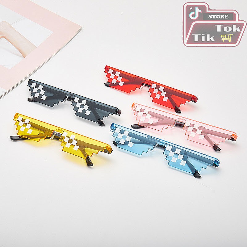 KÍNH THUG LIFE 6 CHẤM - 5 màu sắc - Chụp ảnh, quay video Tik tok , Kính Minecraft siêu ngầu | BigBuy360 - bigbuy360.vn