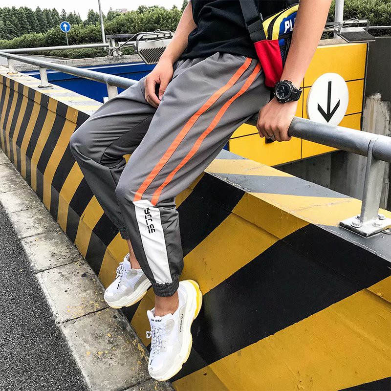 Men's fashion striped wide leg pants | BigBuy360 - bigbuy360.vn