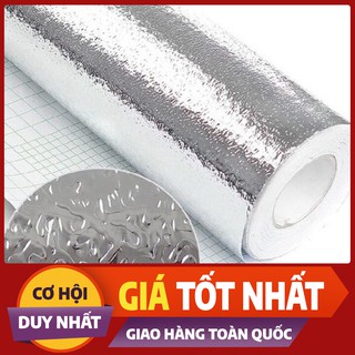 [GIẢM GIÁ SỐC]- Cuộn giấy bạc dán bếp cách nhiệt chống thấm màu bạc rộng 60cm -[shop uy tín]